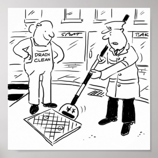 Pôster O pirulito está usando seu sinal para levantar um  (Frente)