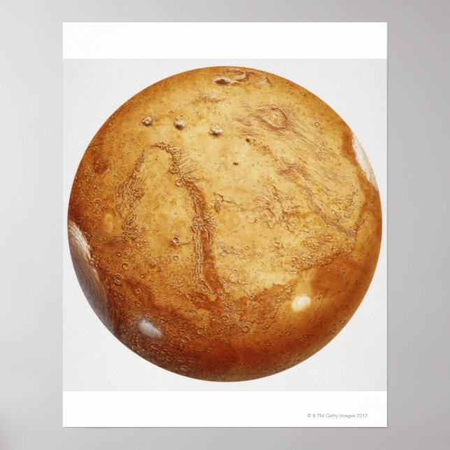 Pôster O planeta marte, ilustração (Frente)