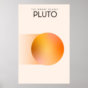 Poster O planeta Pluto do anão