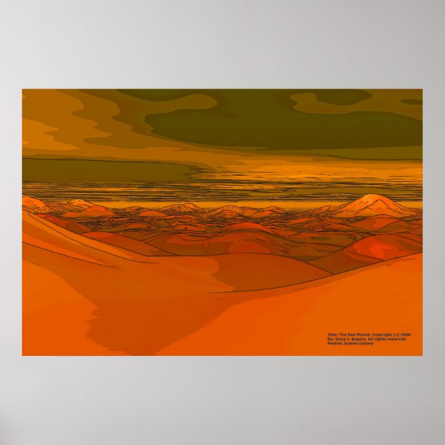 Poster O planeta vermelho (Frente)