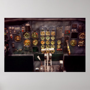 Pôster O plano - cabina do piloto - os controles é