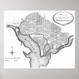 Poster O plano de L'Enfant de Washington