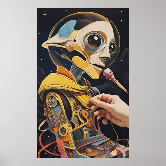 Poster O Podcaster Disaster Ken Gage Sci-Fi (Frente)