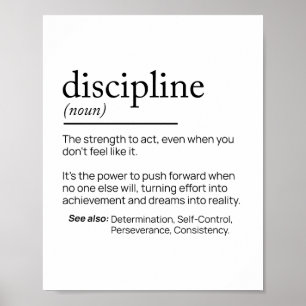 Poster O poder da disciplina