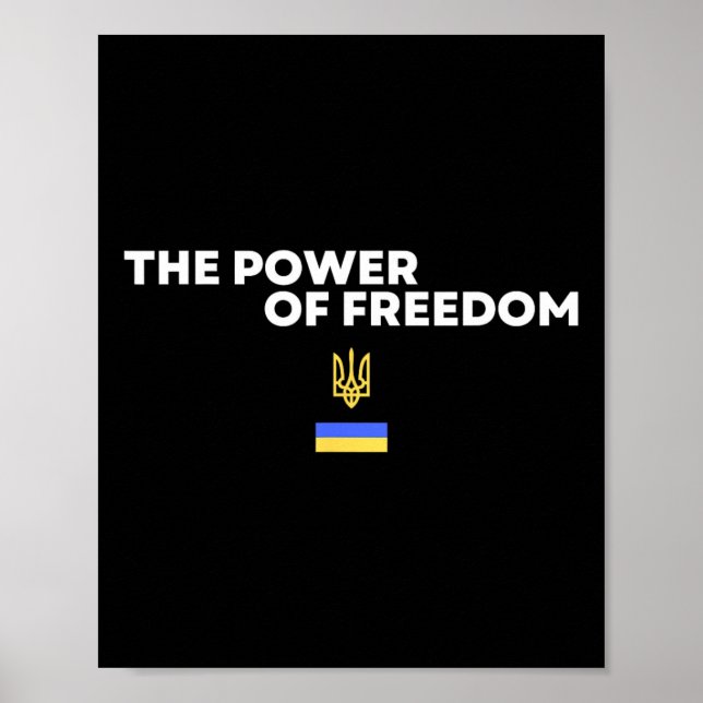 Poster O Poder da Liberdade Tridente Símbolo da Bandeira  (Frente)