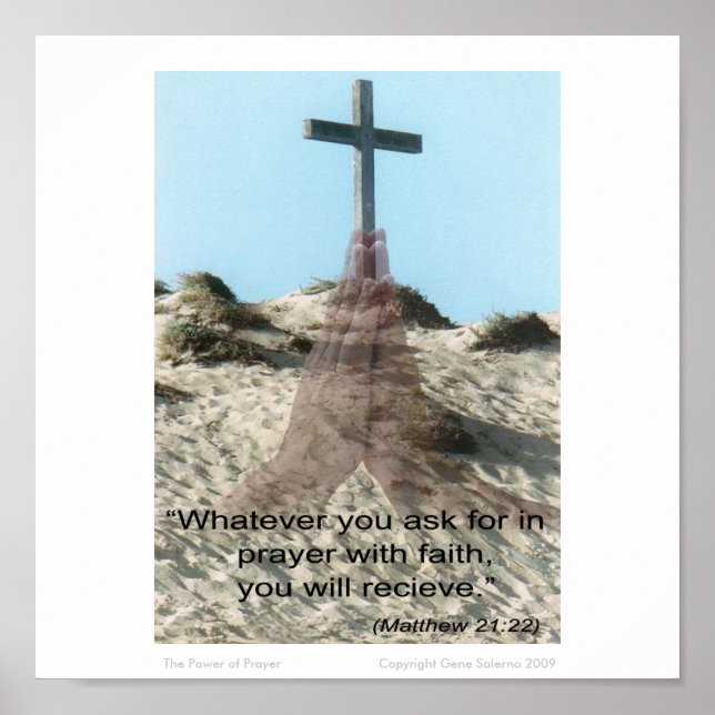 Poster O poder da oração (Frente)