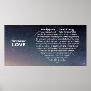 Poster O poder do amor - sua energia magnética do coraç
