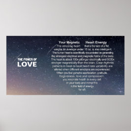 Poster O poder do amor - sua energia magnética do coração