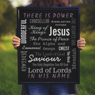 Poster O poderoso nome de Jesus cristão