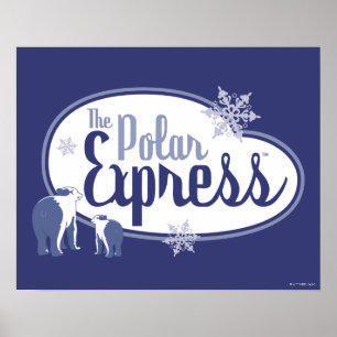Poster O Polar Express   Ursos Polares — Gráfico Retro