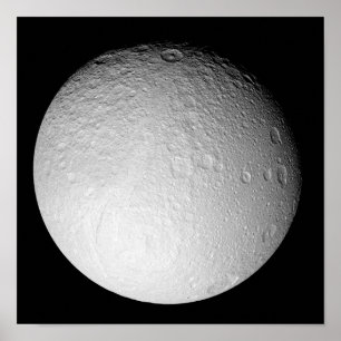 Pôster O pólo sul da lua Tethys de Saturn