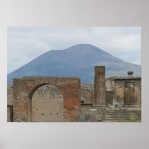 Poster O Pompeii-Vesúvio