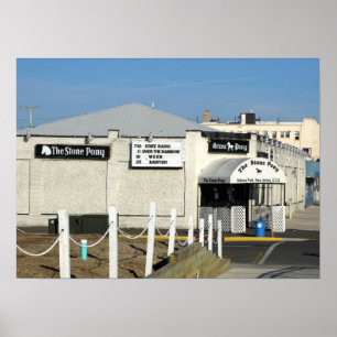 Poster O pônei de pedra no parque NJ de Asbury