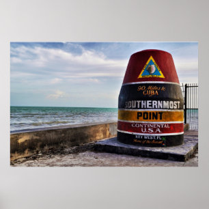 Poster o ponto o mais southernmost Key West