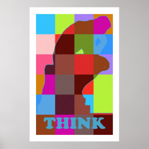 Poster O pop art moderno PENSA