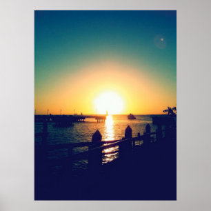 Poster O pôr do sol de inverno nas chaves