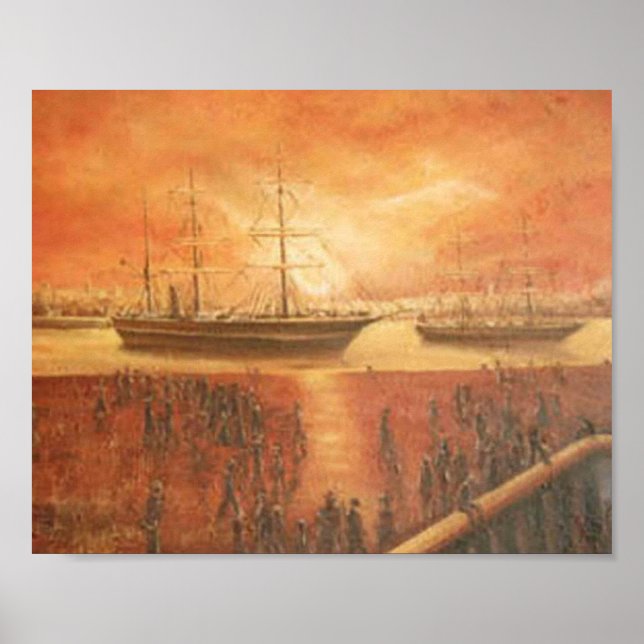 Poster O pôr do sol no passado (Frente)