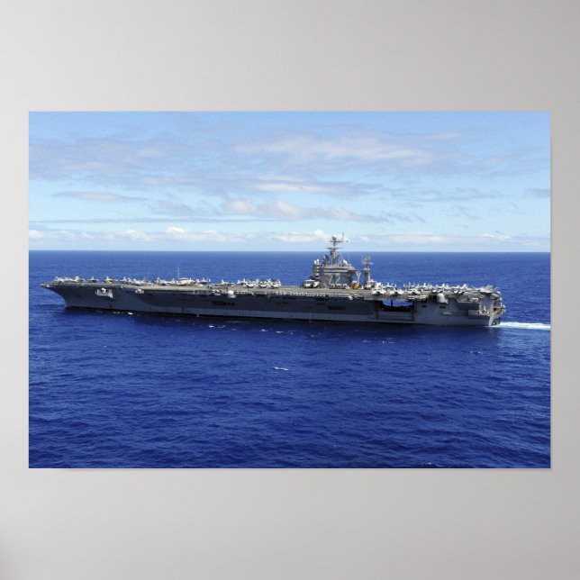 Poster O porta-aviões USS Abraham Lincoln (Frente)