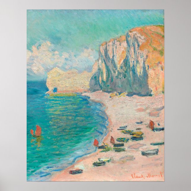 Poster O Portal da Catedral de Rouen na Luz da Manhã (Frente)