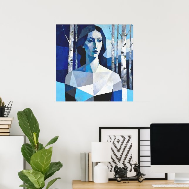 Poster O Porte de “Caelith” – Um Retrato Abstrato (Escritório em casa)
