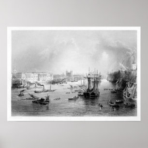 Pôster O porto de Londres 1840