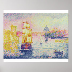 Poster O porto de Marselha, c.1909 (óleo em canvas)