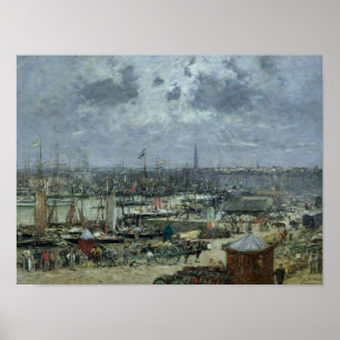 Pôster O porto do Bordéus, 1874