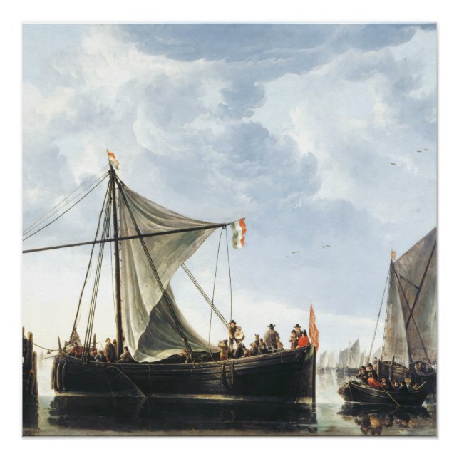 Pôster O Poster de Passage Boat Aelbert Cuyp (Frente)