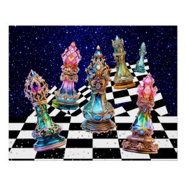 Pôster O Poster do jogo de xadrez