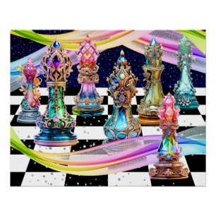 Pôster O Poster do jogo de xadrez