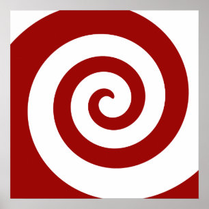 Pôster O poster, espiral de Hypno, muda o tamanho,