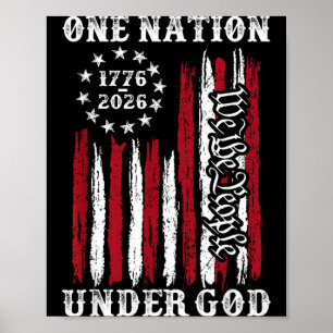Poster O Povo Uma Nação Sob Deus 250 Anos