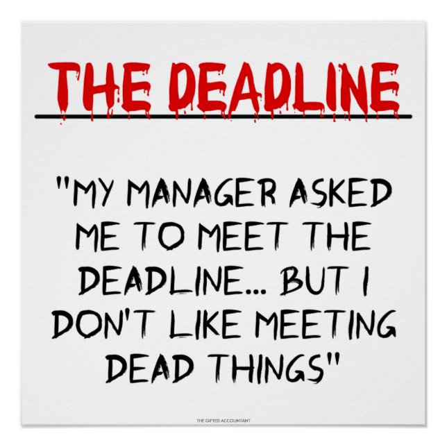 Pôster "O Prazo" (Frente)