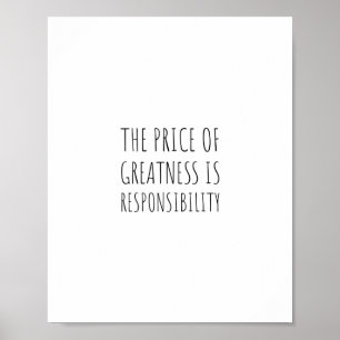 Poster O preço da grandeza é a responsabilidade