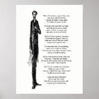 O Presidente Abraham Lincoln Homenageia Poema Vint