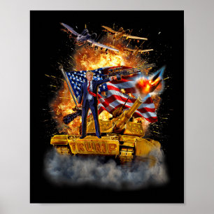 Poster , o Presidente dos Estados Unidos, Donald Trump Ep