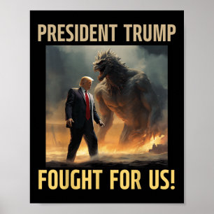 Poster O Presidente Trump lutou pelos esportes femininos