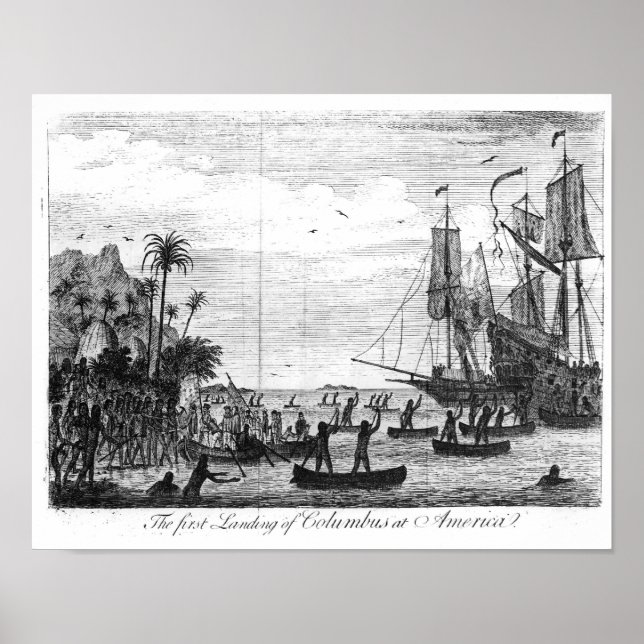 Pôster O primeiro desembarque de Colombo na América (Frente)