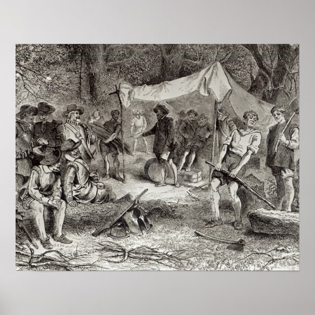 Pôster O primeiro dia em Jamestown (Frente)