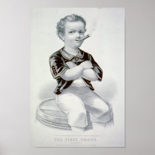 Pôster O primeiro fumo - 1870