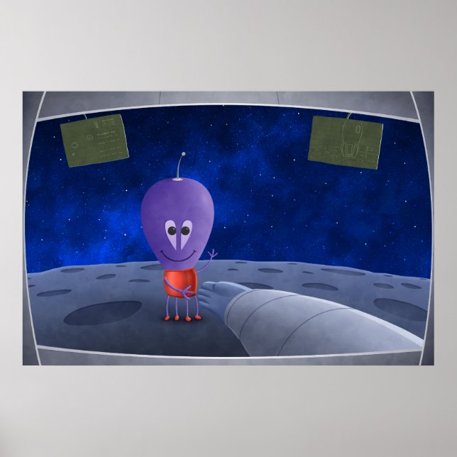 Pôster O primeiro homem a acolher Aliens (Frente)