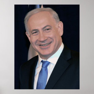 Pôster O primeiro ministro Netanyahu de Israel