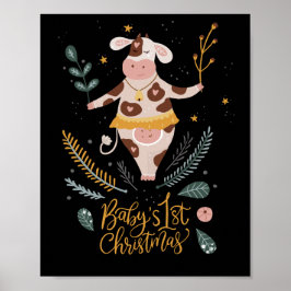 Poster o primeiro natal do bebê