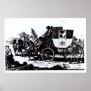 Poster O primeiro treinador de correio, 1784
