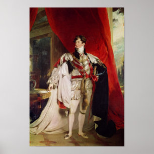 Pôster O príncipe Regente, George IV mais atrasado