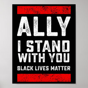 Poster O Problema das Vidas Negras Eu Fico Com Você