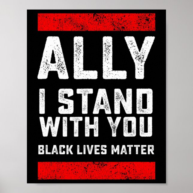 Poster O Problema das Vidas Negras Eu Fico Com Você (Frente)