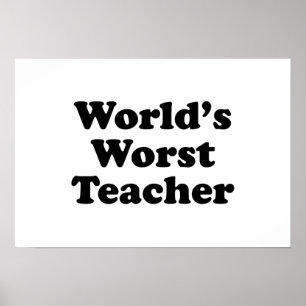 Pôster o professor o mais mau do mundo