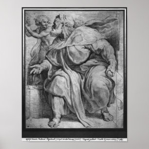 Poster O profeta Ezekiel, após Michangelo Buonarroti