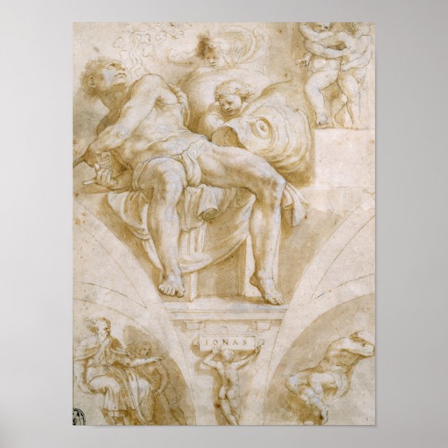 Pôster O Profeta Jonah e Dois Lunettes Destruídos (Frente)